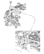 68000978AA - Air Conditioning &amp; Heater: Heater Return Hose for Mopar Image