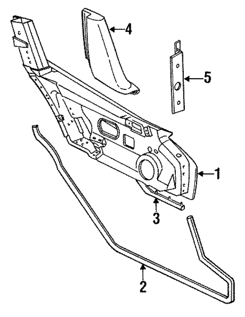 Exterior Trim - Door for 1993 Dodge Viper #0