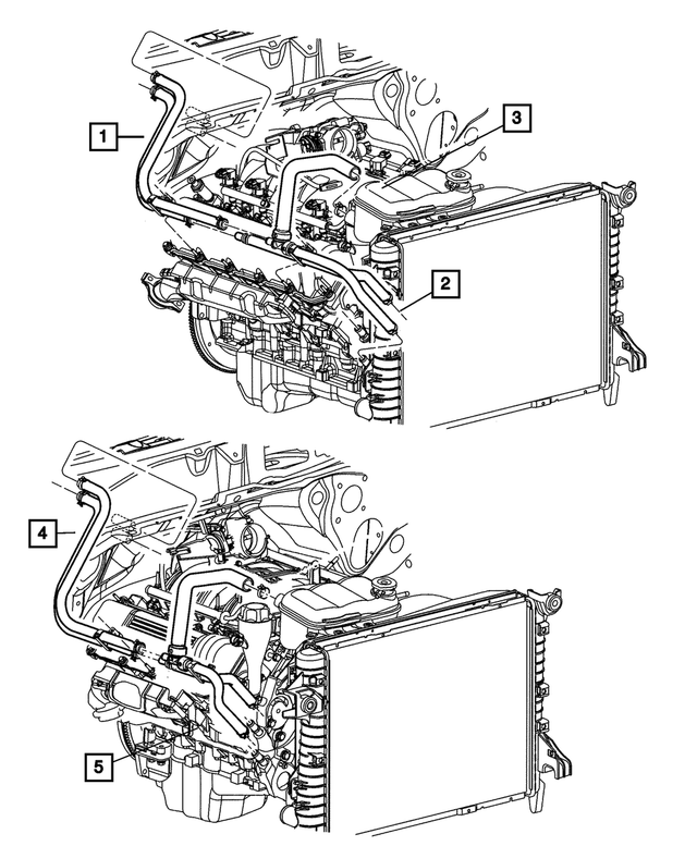 55057266AA - : Heater Hose for Mopar Image