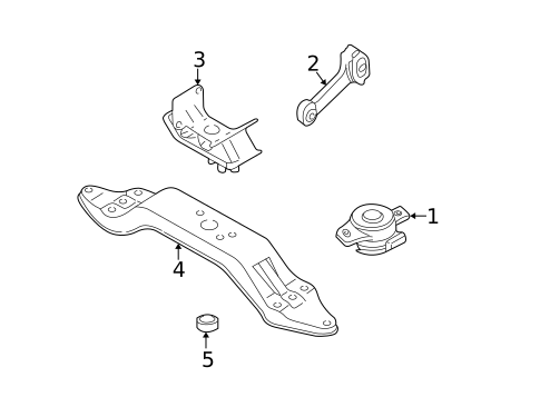 Engine & Trans Mounting for 2007 Subaru Outback #1