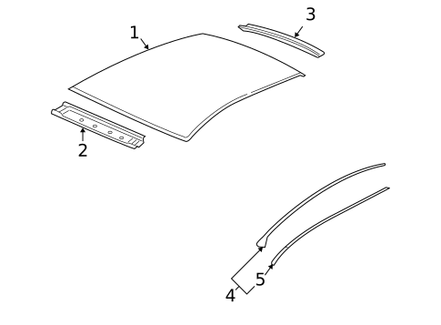 Exterior Trim - Roof for 2006 Pontiac G6 #1