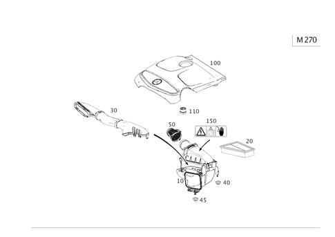 Air Intake, Gasoline Vehicles for 2020 Mercedes-Benz GLA250 #0
