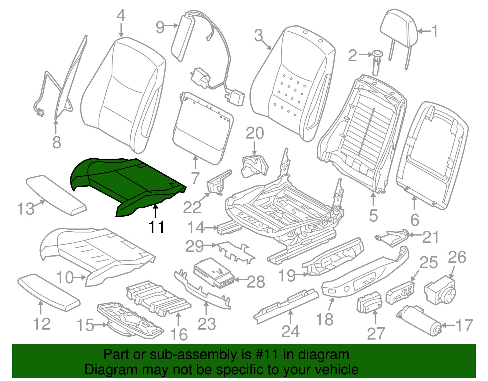 Cushion Cover - BMW (52-10-2-992-746)