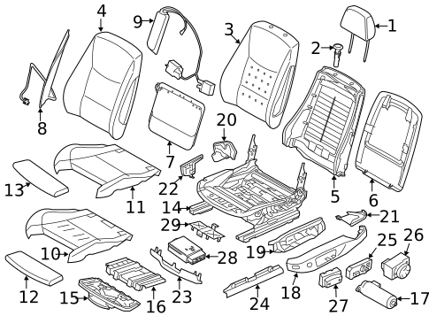Lumbar Control Seats for 2014 BMW X1 #1