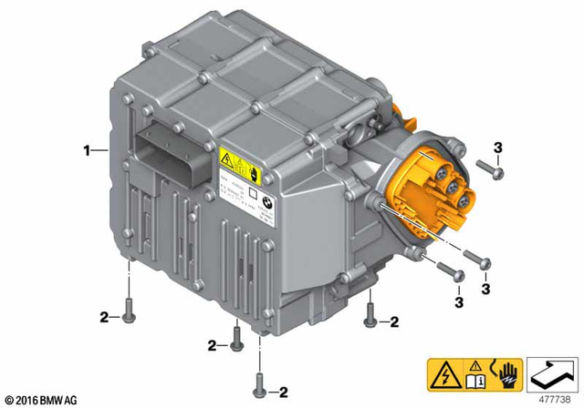12388388589 - Engine Electrical System: Control Unit for Drivetrain Electronics - Bms-ae K17 for BMW-Motorrad Image image
