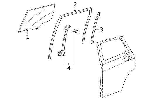Rear Door for 2007 Honda CR-V #0