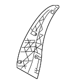 52107261793 - Body: Back Panel Trim for BMW Image