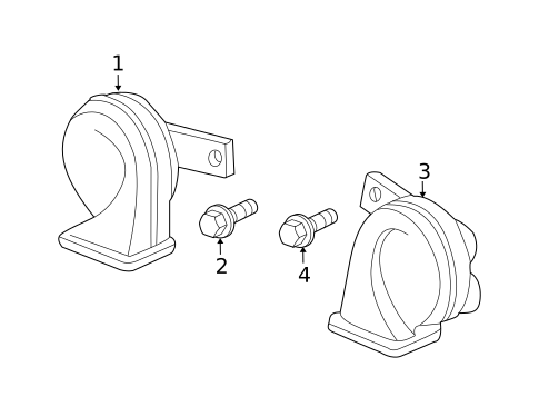 Horn for 2012 Acura TL #0