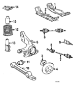 5120116040 - Suspension: Suspension Cross-member for Toyota: Tercel Image