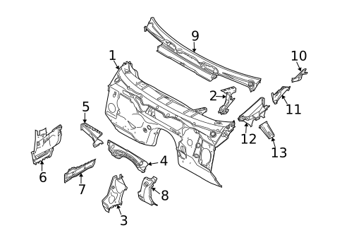 Cowl for 2009 BMW X3 #0