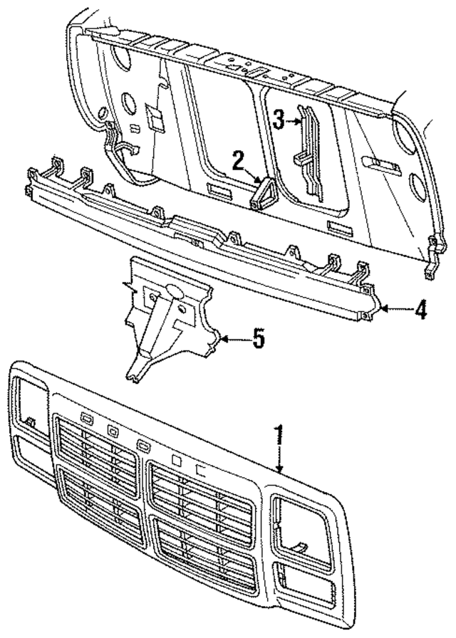 83506568AB - Body: Grille Surround for Mopar Image