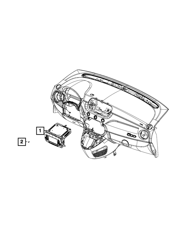 68257673ZK - : Multi Media Radio for Mopar Image
