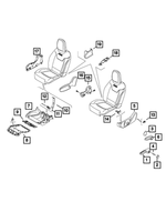 5YS11LXHAA - Interior Trim: Seat Lift Handle, Left for Mopar Image