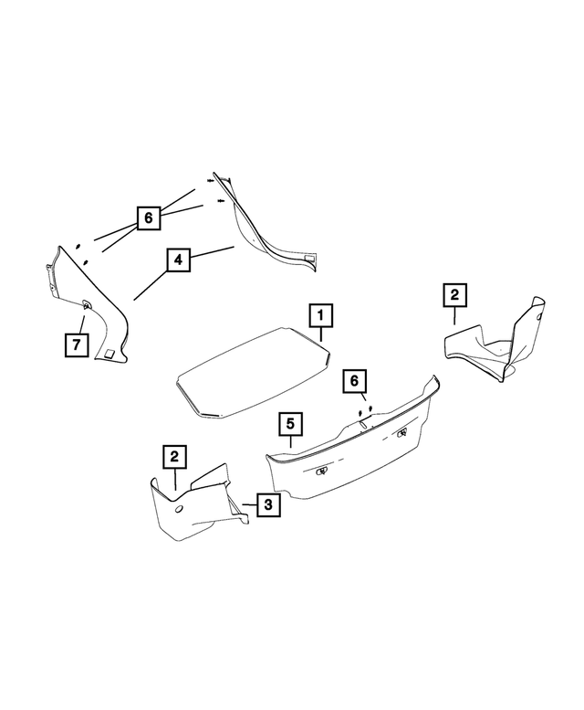 6DZ31DX9AA - Interior Trim: Trunk Carpet for Mopar Image