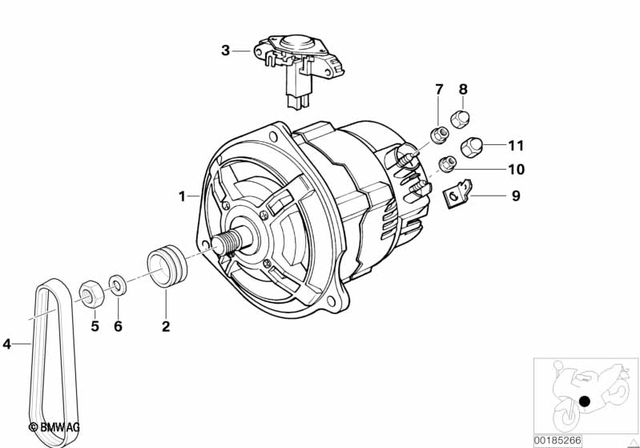 12311342075 - : Pulley Alternator for BMW-Motorrad Image