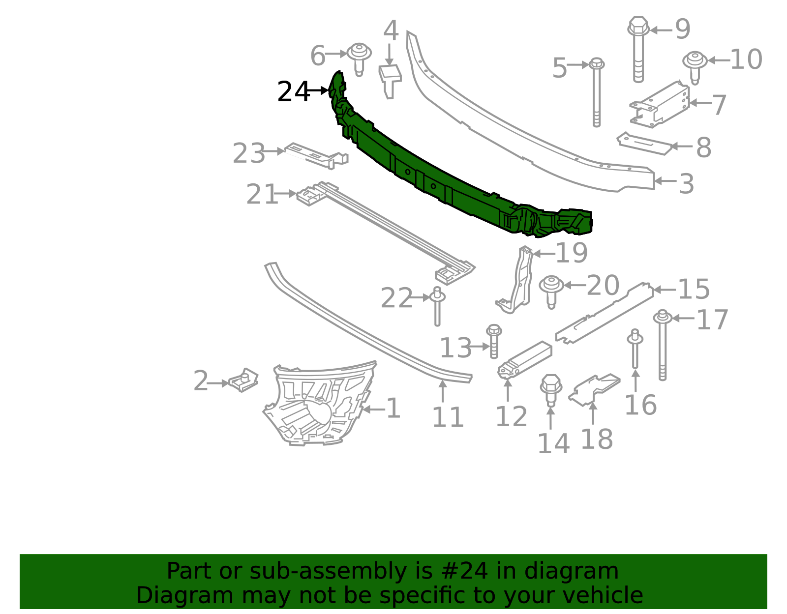 51-64-7-352-341 - High-Quality Bumper Impact Absorber for AutoNation Parts