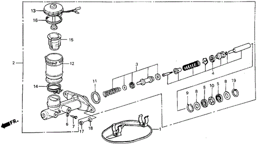 Master Cylinder for 1984 Honda Civic #0