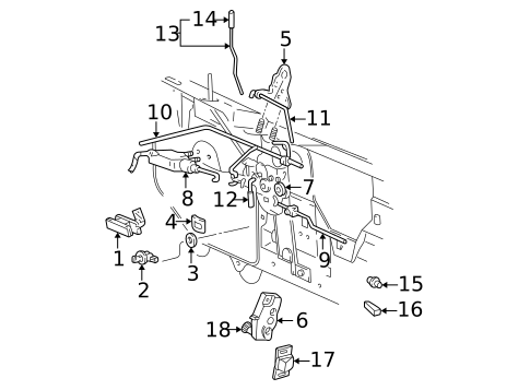 Lock & Hardware for 2002 Ford Explorer Sport #1