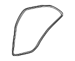 2037300178 - Body: Weatherstrip for Mercedes-Benz Image