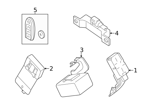 Keyless Entry Components for 2013 INFINITI JX35 #0