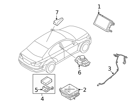 Navigation System Components for 2009 Hyundai Genesis #0
