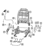1VB78JD7AA - Interior Trim: Recliner Handle for Fiat: 500 Image