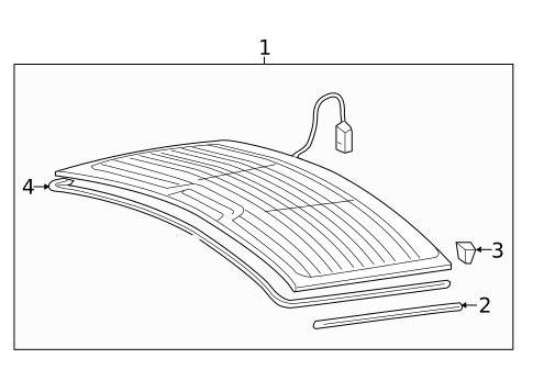 Glass & Hardware - Back for 2014 Audi A6 Quattro #0