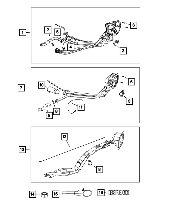 68090383AB - Fuel and Accelerator Pedal: Ground Strap for Mopar Image