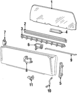 E1TZ9842006A - Body: Glass for Ford: Bronco Image