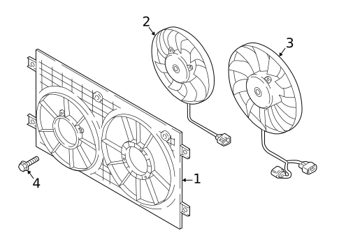 Cooling Fan for 2025 Volkswagen Atlas Cross Sport #2