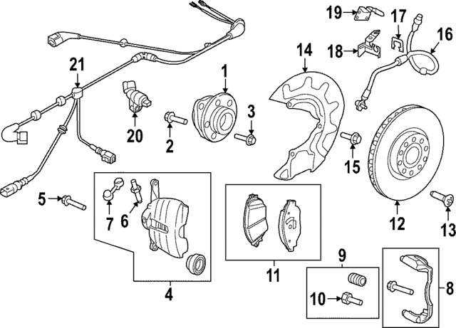 5WA615301J - : Disc Brake Rotor for Volkswagen: Golf R Image