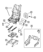 68800171AA - Interior Trim: Front Complete Frame for Mopar Image