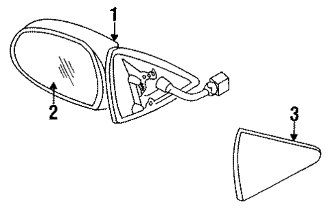 Mirrors for 1993 Mazda MX-3 #0