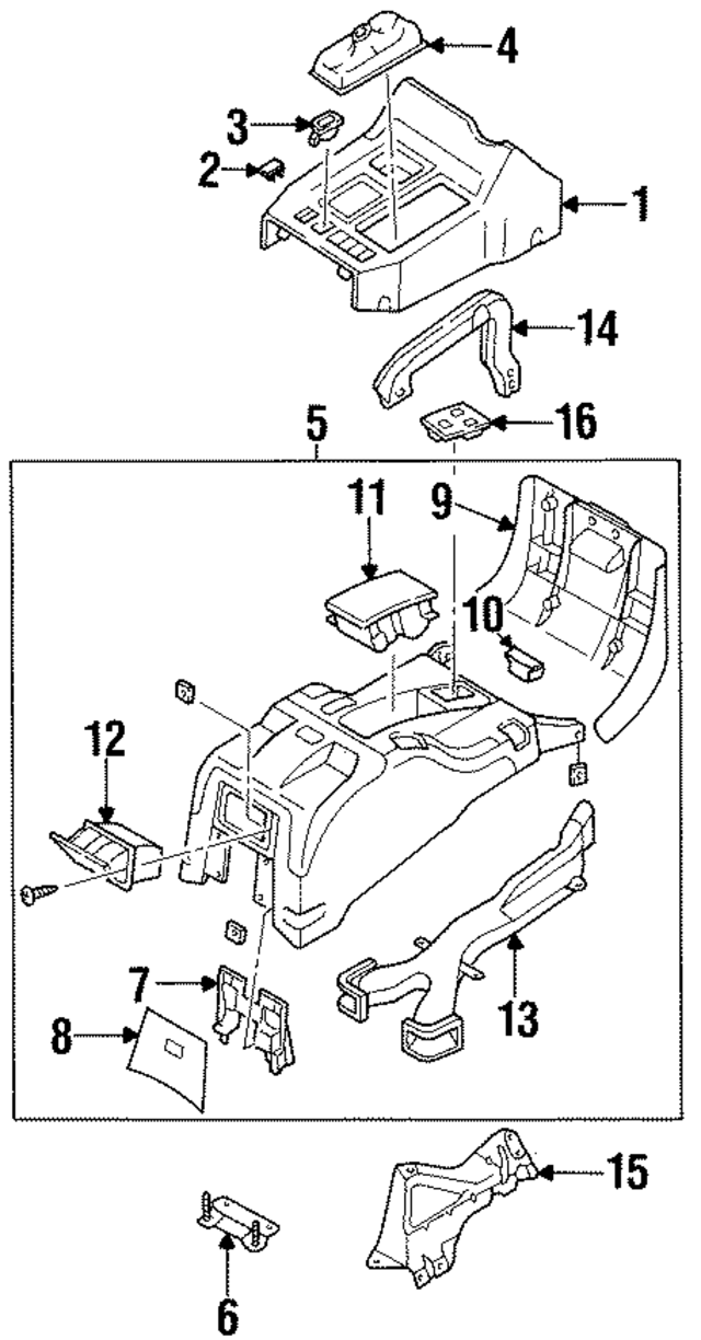 8971515321 - : Rear Cover for Acura Image