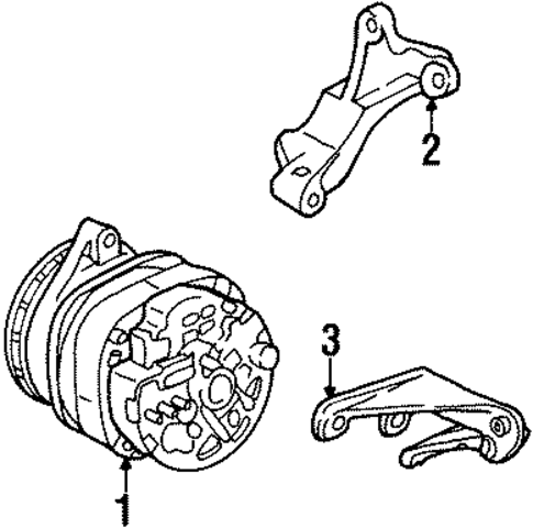 Alternator for 2001 Cadillac Eldorado #0