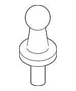 C2P17121 - Engine: Engine Cover Ball Stud for Jaguar: F-Pace, F-Type, XE, XF, XFR, XFR-S, XJ, XJR, XJR575, XK, XKR, XKR-S Image