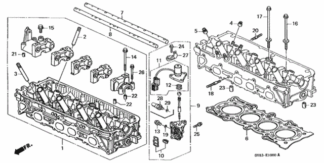 Cylinder Head for 1997 Acura CL #0