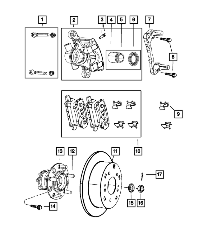 R5191267AB - Brakes: Disc Brake Caliper Assembly, Remanufactured, Left for Mopar Image