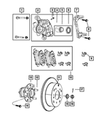 R5191267AB - Brakes: Disc Brake Caliper Assembly, Remanufactured, Left for Mopar Image