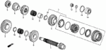 90202PH8000 - Transmission - Manual: NUT, HEX. (23MM) for Honda Image