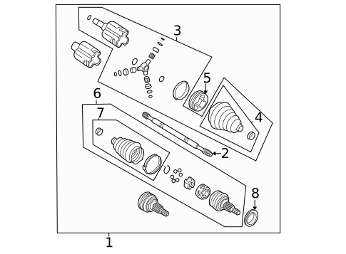 Drive Axles for 2003 Buick Regal #0