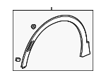 42862198 - Body: Wheel Opening Molding for GM Image