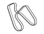 53010304AC - Cooling System: Serpentine Belt for Dodge: Dakota, Ram 1500, Ram 2500, Ram 3500 Image