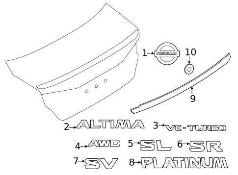Spoiler for 2019 Nissan Altima #0