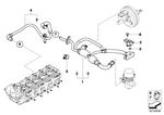 11617836997 - Engine: Vacuum Pipe for BMW Image