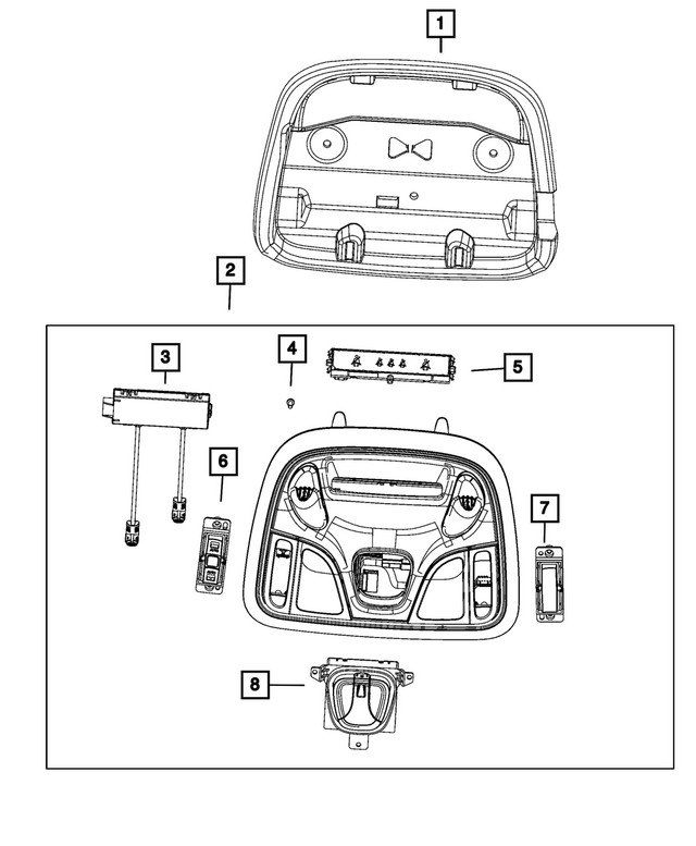 1YU72DX9AB - : Sunroof Switch for Mopar Image