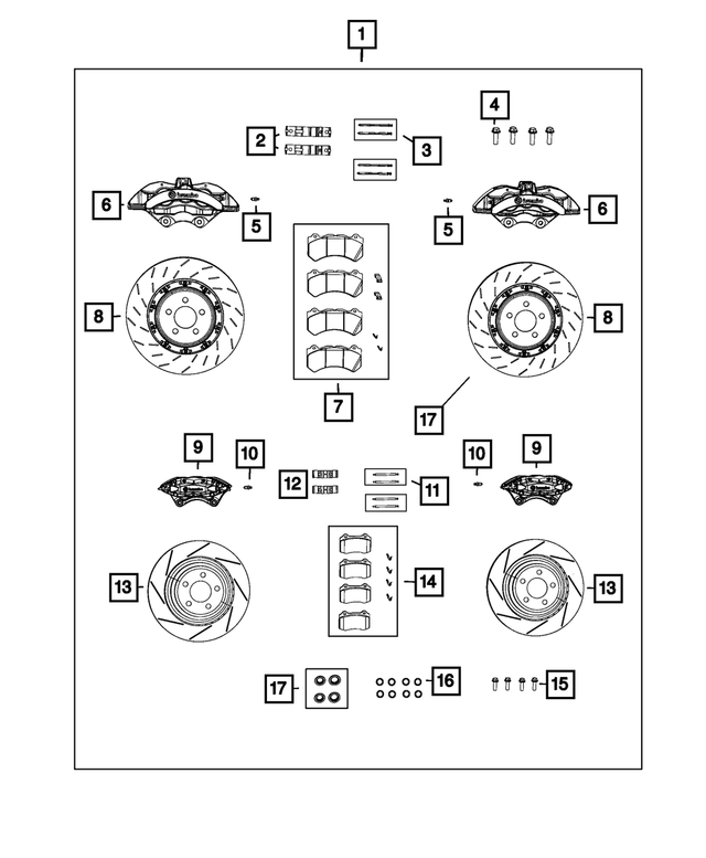 5175108AA - Mopar Accessories - Component Parts: Disc Brake Caliper Assembly, Right for Mopar Image