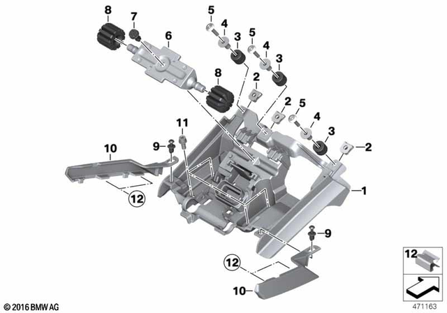 52538564957 - Seats and Seat Bench: Saddle Seat Support -  for BMW-Motorrad Image