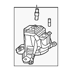 KS0E39050A - Engine: Motor Mount for Mazda Image