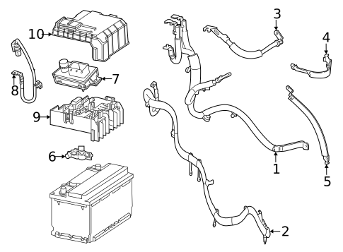 Battery Cables for 2025 Chevrolet Silverado 1500 #0